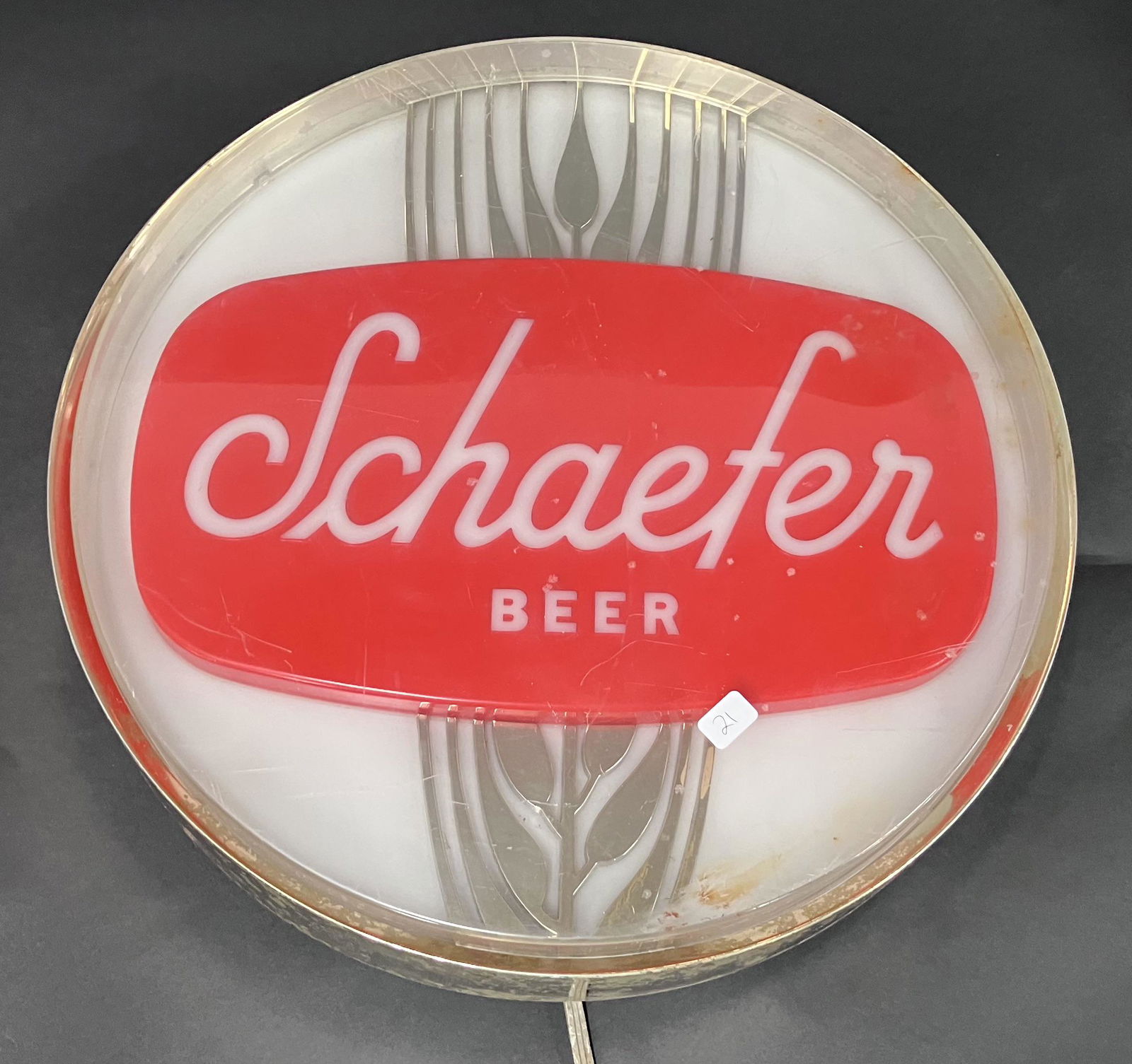 Schaefer's Light Up Beer Sign (1 of 6)