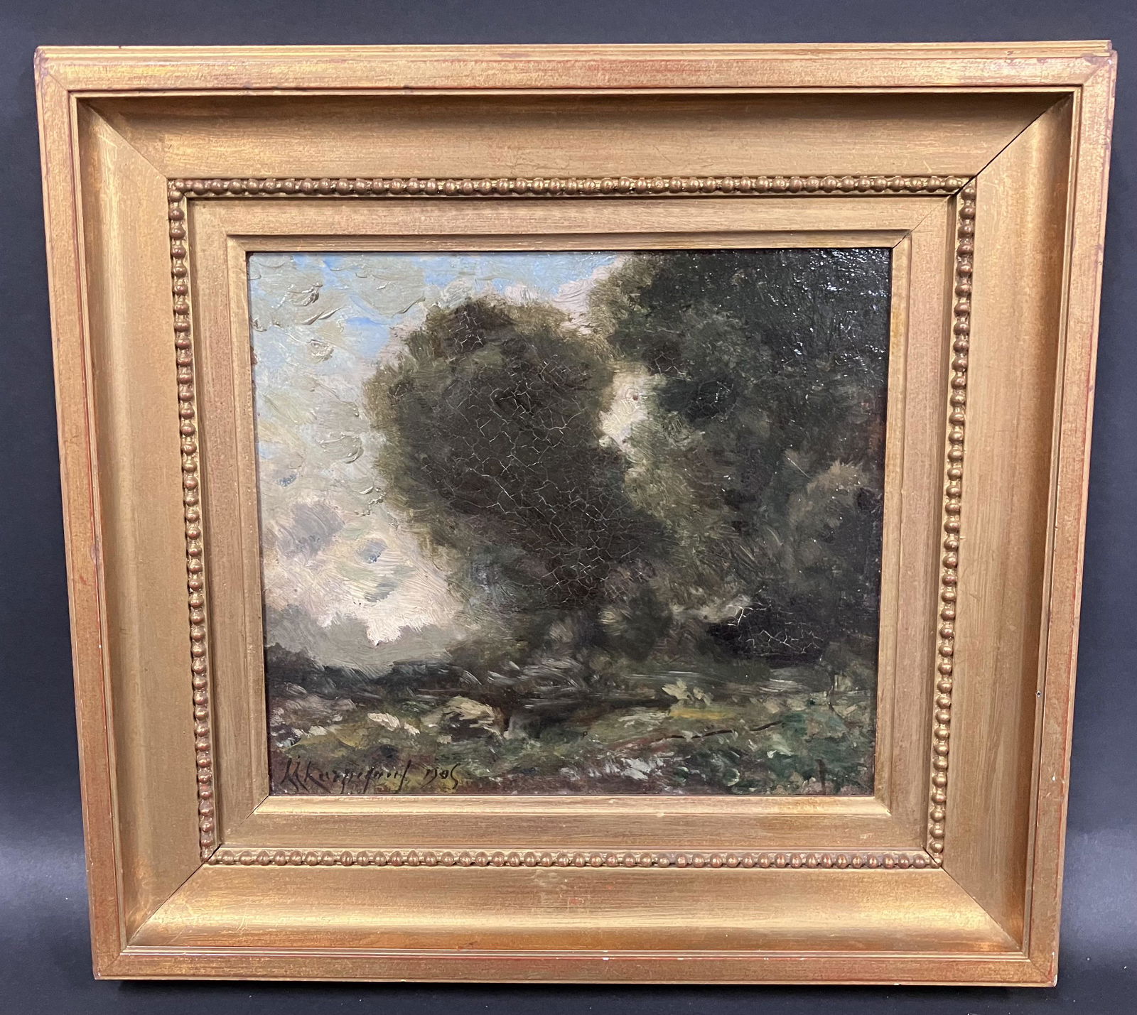Harpignies, Henri Joseph , Barbizon Landscape  Signed (1 of 6)