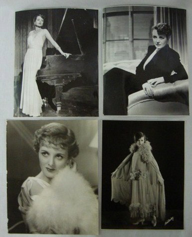 MARY ASTOR PHOTOGRAPHS BY SIX. BULL. FRYER (9): 1941 portrait for Great Lie; full length portrait both by Bert Six with back stamps; John Ellis cardbaord stock photo for Easy to Love; Photoplay Library photo for Beggar Maid; 1925 Photoplay Library 