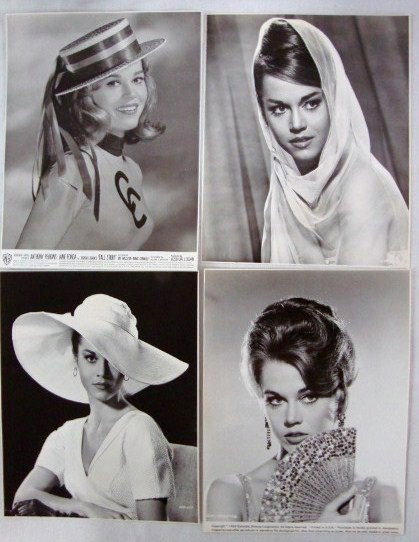 MOVIE STILLS - JANE FONDA (100): 1960 - 1980. Candids, portraits & movie scenes from: A Tall Story; The Chapmen Report; A Walk on the Wild Side; Sunday in New York; In the Cool of the Day; Barefoot in the Park; Barbarella; Klute; Jul