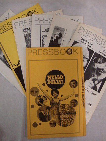 SEVEN 20TH C. FOX PRESSBOOKS: Sleuth starring Laurence Olivier, 1972; The Other with Uta Hagen; The Posoidon Adventure starring Gene Hackman, 1974; Hello Dolly! Starring Barbara Streisand; Lady In Cement-Frank Sinatra; The Paper C