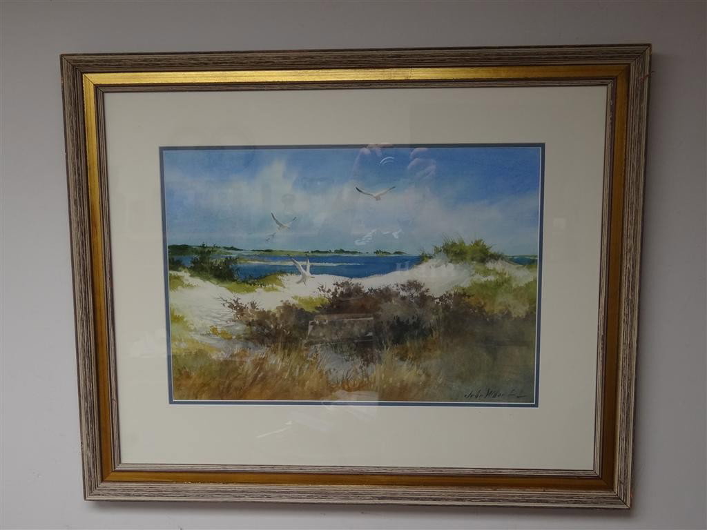 JOHN WHORF; WATERCOLOR PAINTING SIGNED: Watercolor on paper. Provincetown Dunes signed l.r.; 15.5in. X 21in. (sight size)