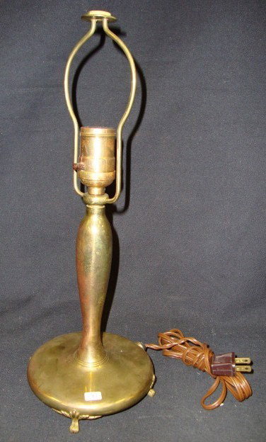 PAIRPOINT TABLE LAMP BASE: Signed Pairpoint Mfg. Co, on the base. 15 1/2"H.