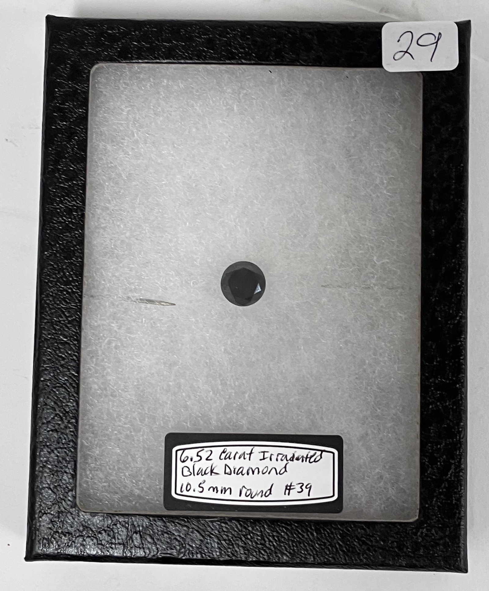 Black Diamond Irradiated 6.52 Carats: 10.5 mm round