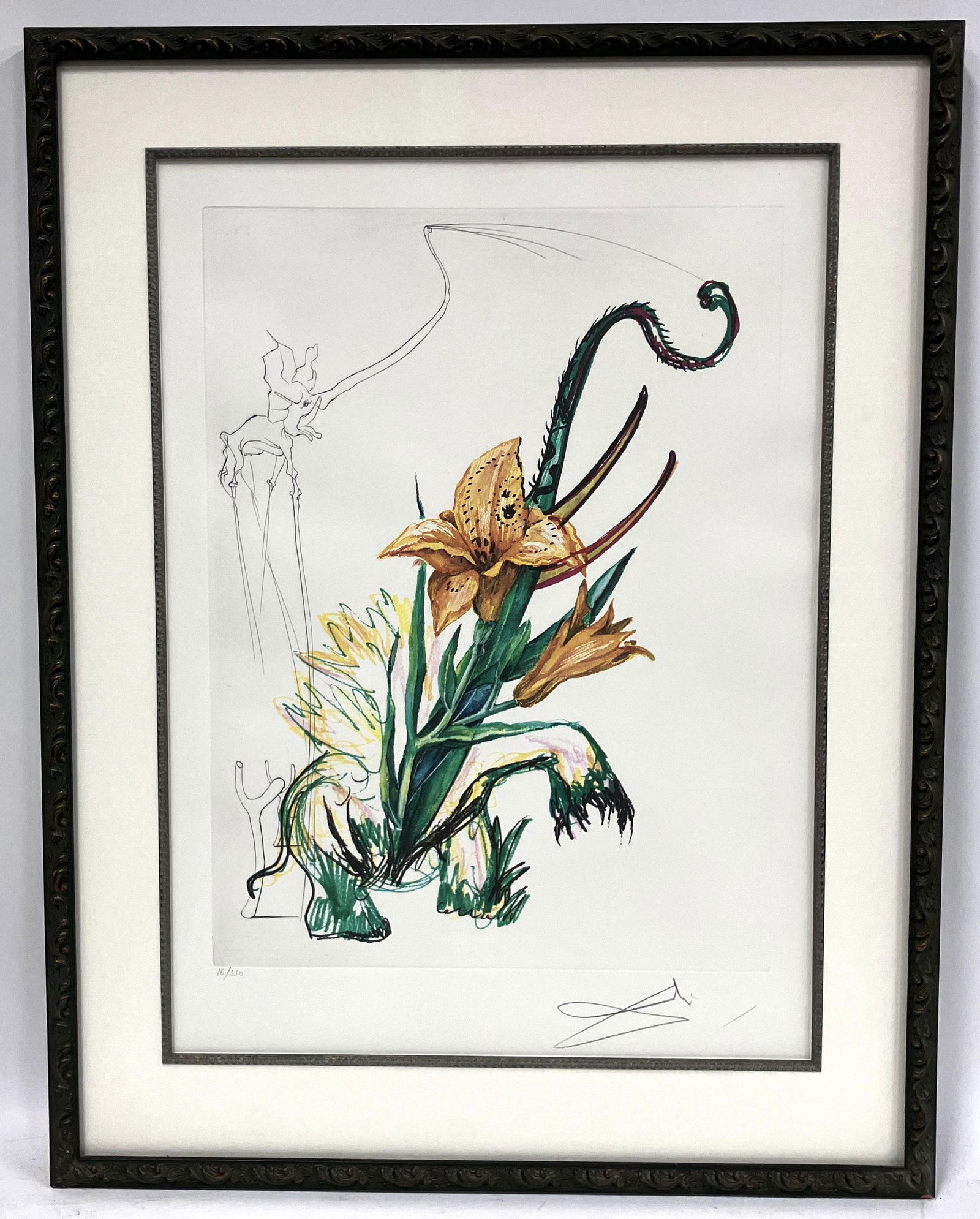 Dali Ltd. Ed. Litho. Elephant Lily (1 of 3)