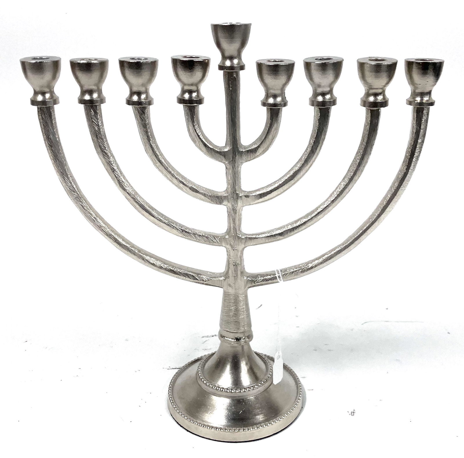 Vintage Silverplated Menorah: 9 1/4'H x 8 3/4"W