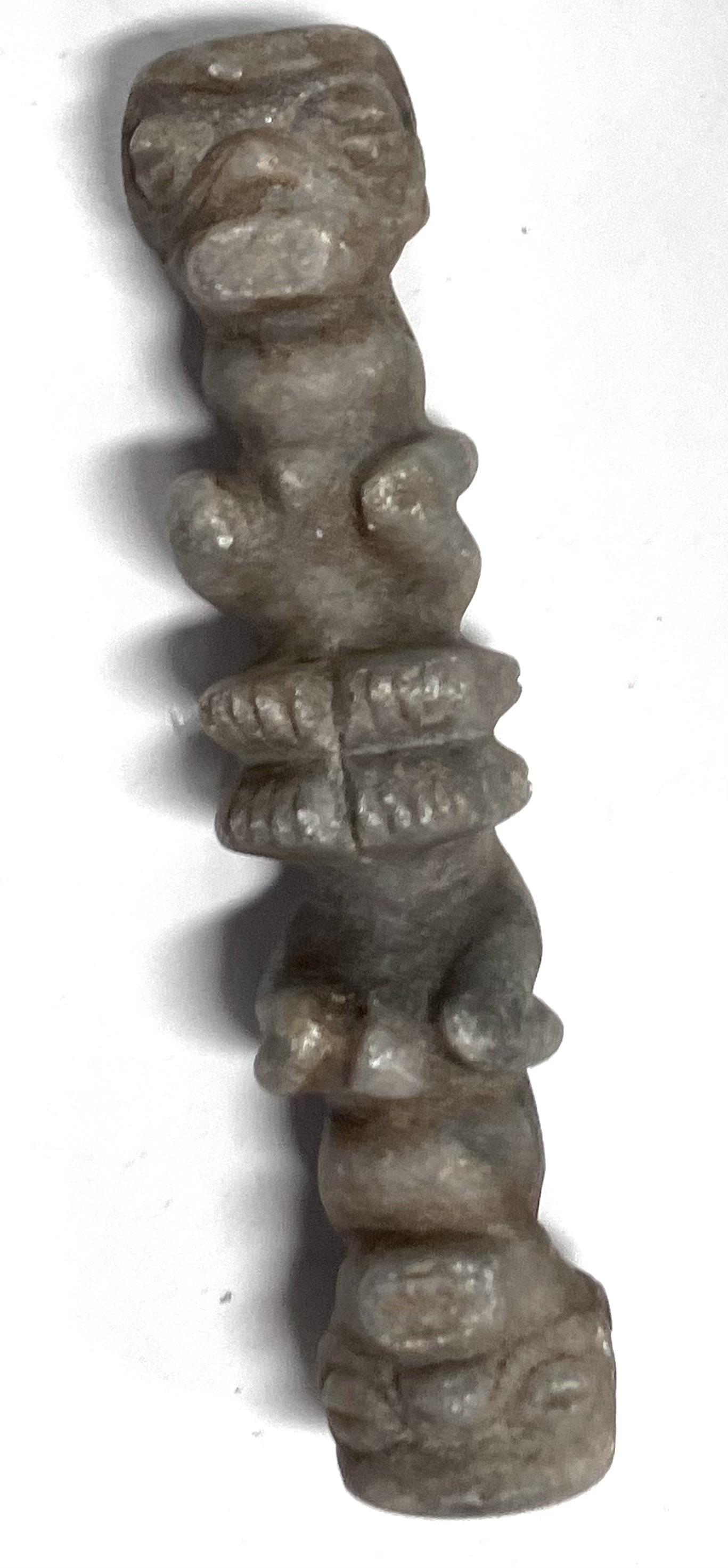 Tiki Totem Miniature Figure: 4 1/4"H