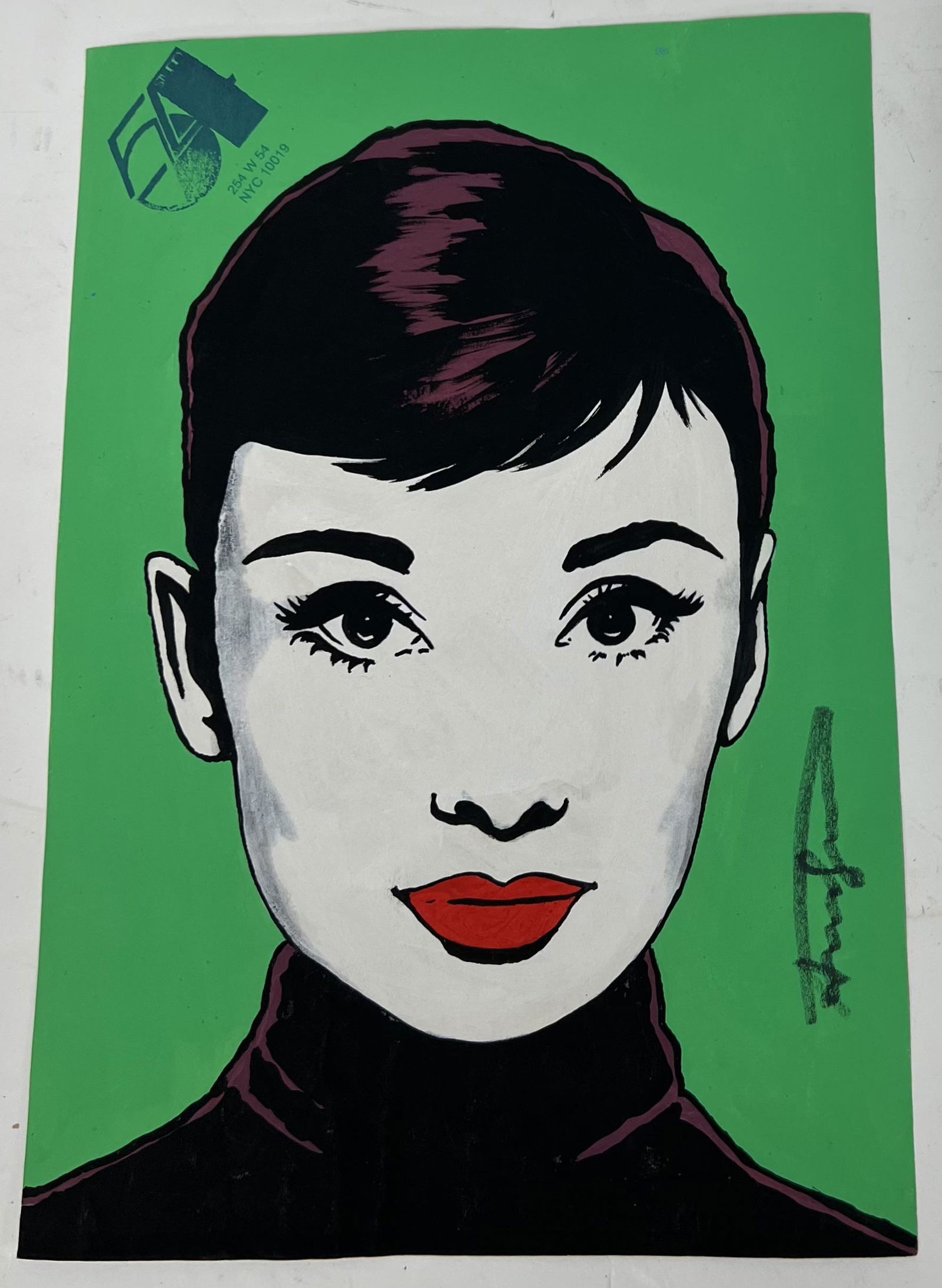 Audrey Hepburn Warhol Drawing (1 of 2)