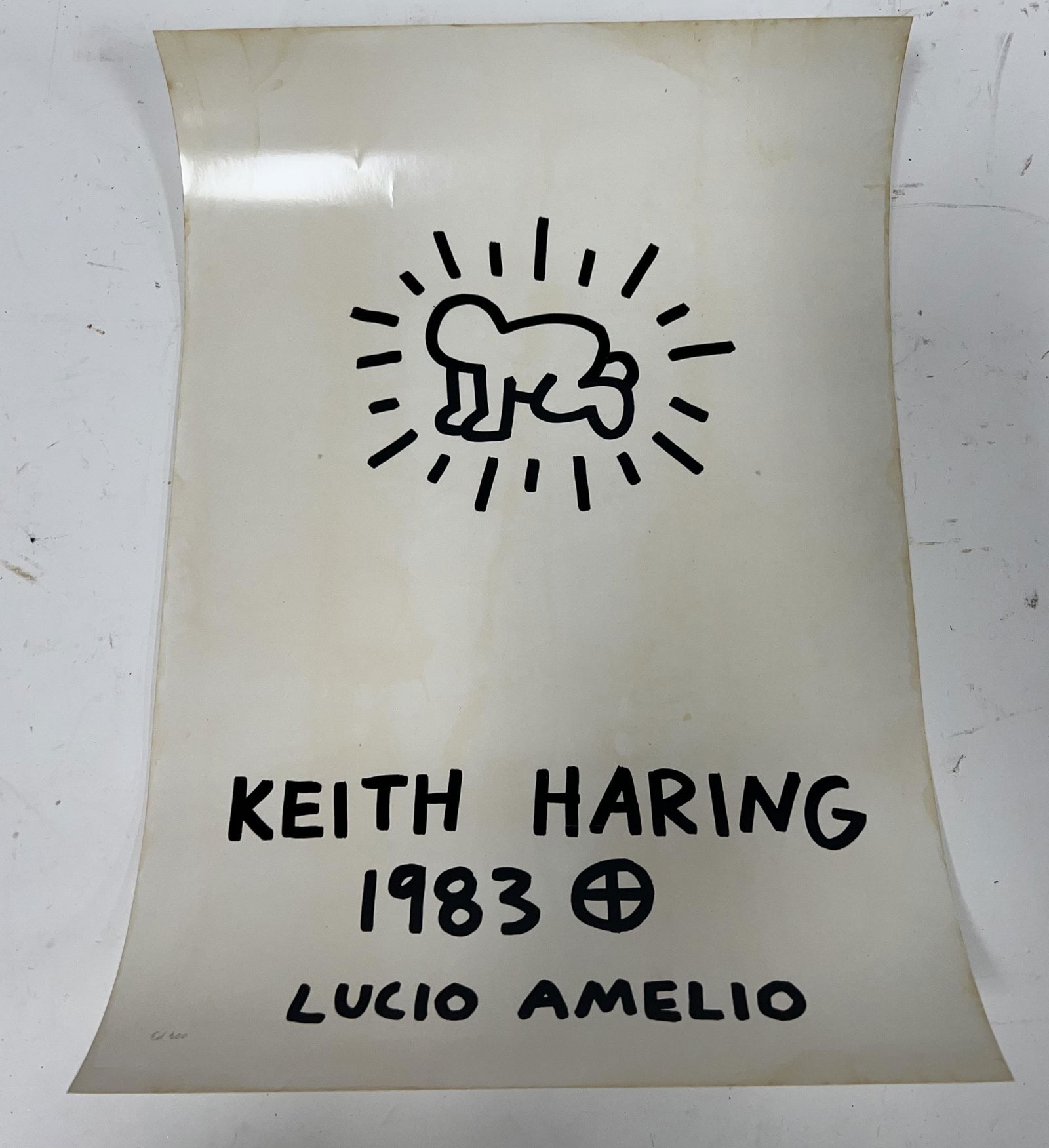 Keith Haring 1983 Lucio Amelio Poster (1 of 1)