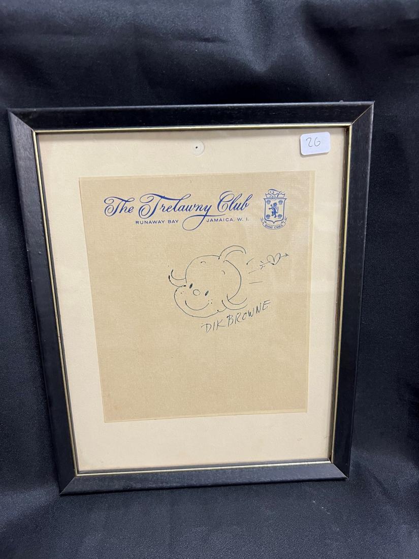 Dik Browne Original Illustration: 8 x 10