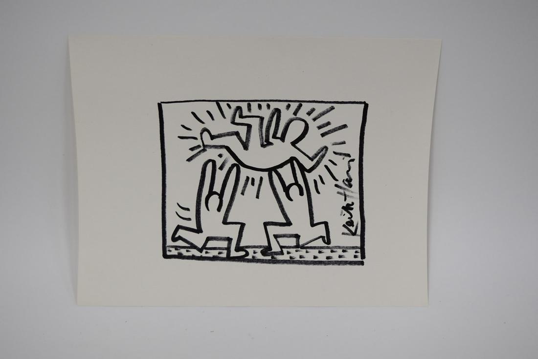 Keith Haring Drawing Signed (1 of 2)