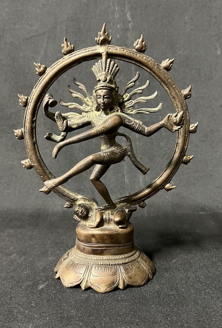 Tibetan Bronze Flame Dancer: 8"H. 6"W