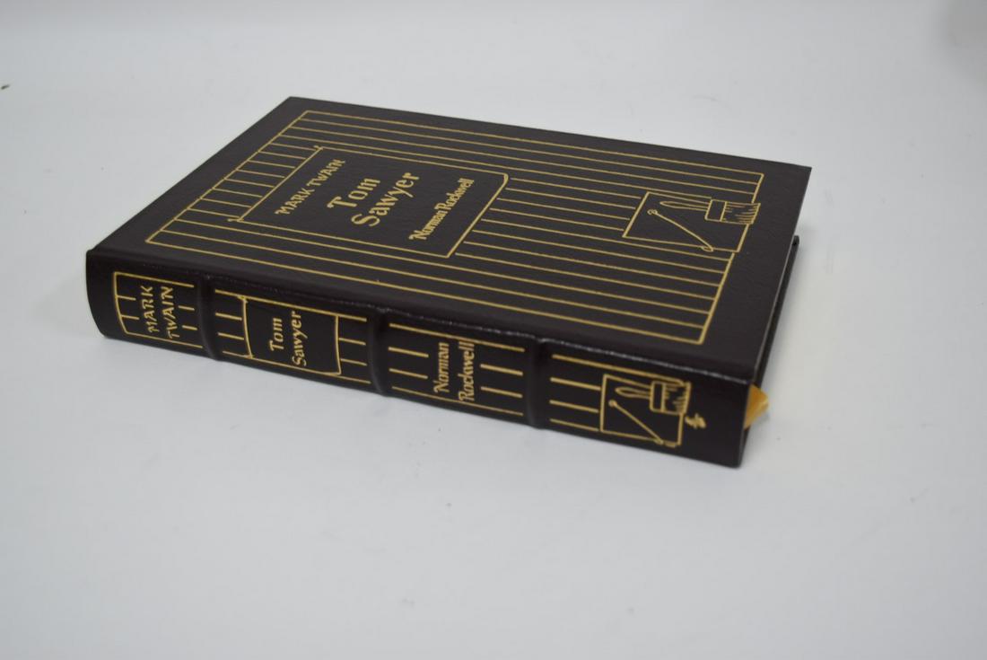 Tom Sawyer, Mark Twain (Norman Rockwell); Easton Press: Brown leather bound, 2002. Most books in this collection are in Unused Condition. Some have minor flaws from sitting on book shelves that we'll show when photographing if significant enough.