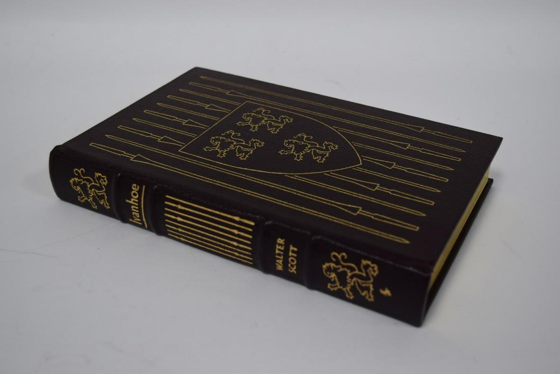 Ivanhoe, Walter Scott; Easton Press: Purple leather bound, 1977. Most books in this collection are in Unused Condition. Some have minor flaws from sitting on book shelves that we'll show when photographing if significant enough.