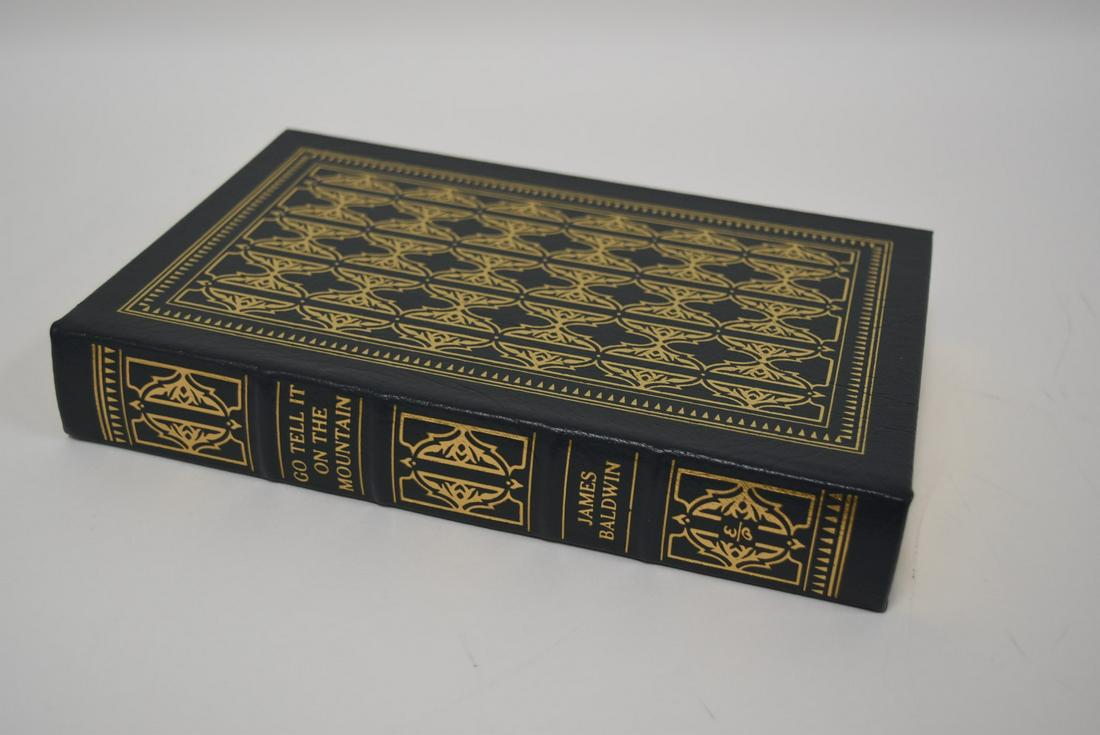 Go Tell It On The Mountain, James Baldwin; Easton Press: Light Blue leather bound, 2000. Most books in this collection are in Unused Condition. Some have minor flaws from sitting on book shelves that we'll show when photographing if significant enough.