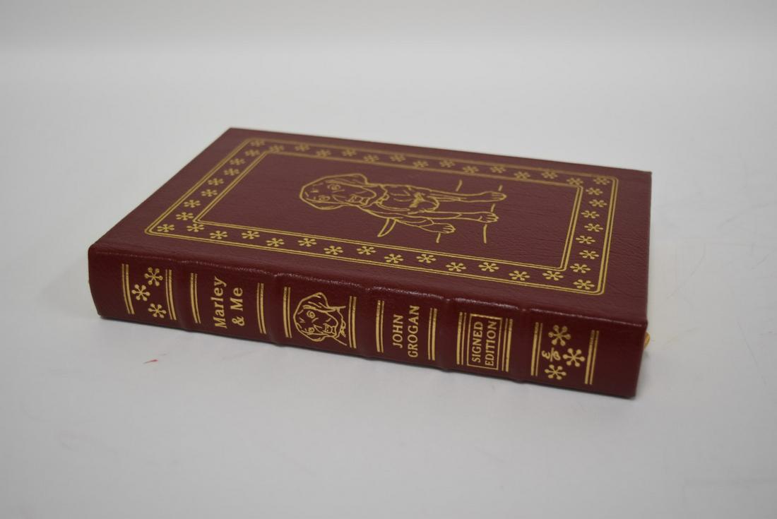 Marley & Me, John Grogan - Sgd. Edition; Easton Press: Red leather bound, 2007. Most books in this collection are in Unused Condition. Some have minor flaws from sitting on book shelves that we'll show when photographing if significant enough.