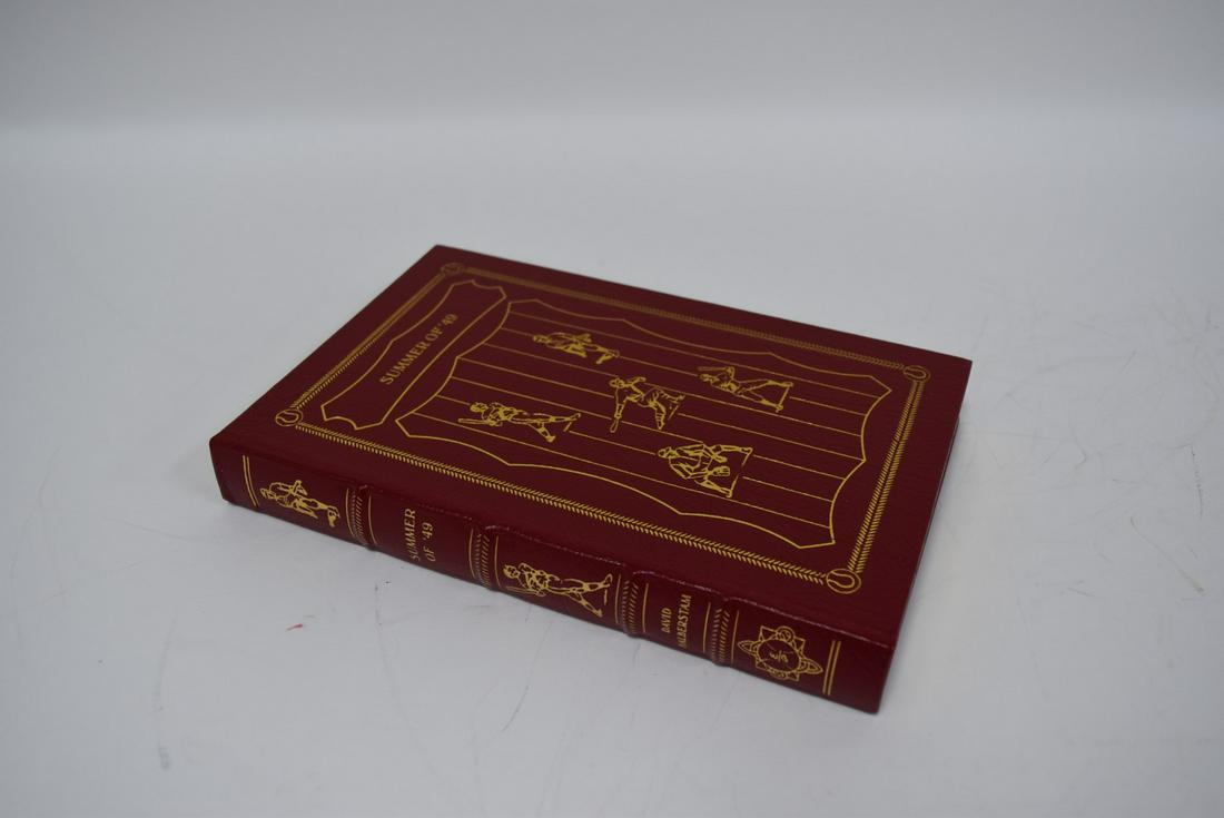 Summer of '49, David Halberstam; Easton Press: Red leather bound, 1996. Most books in this collection are in Unused Condition. Some have minor flaws from sitting on book shelves that we'll show when photographing if significant enough.