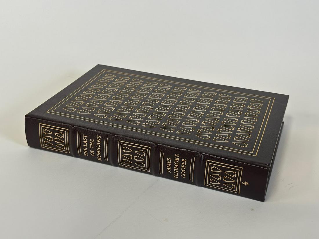 The Last Of The Mohicans, James Fenimore Cooper; Easton Press: Black leather bound, 1979. Most books in this collection are in Unused Condition. Some have minor flaws from sitting on book shelves that we'll show when photographing if significant enough.