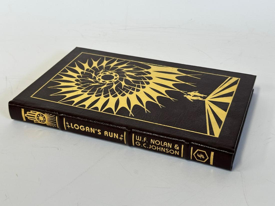 Logan's Run, W.F. Nolan and G.C. Johnson; Easton Press: Black leather bound, 2016. Most books in this collection are in Unused Condition. Some have minor flaws from sitting on book shelves that we'll show when photographing if significant enough.