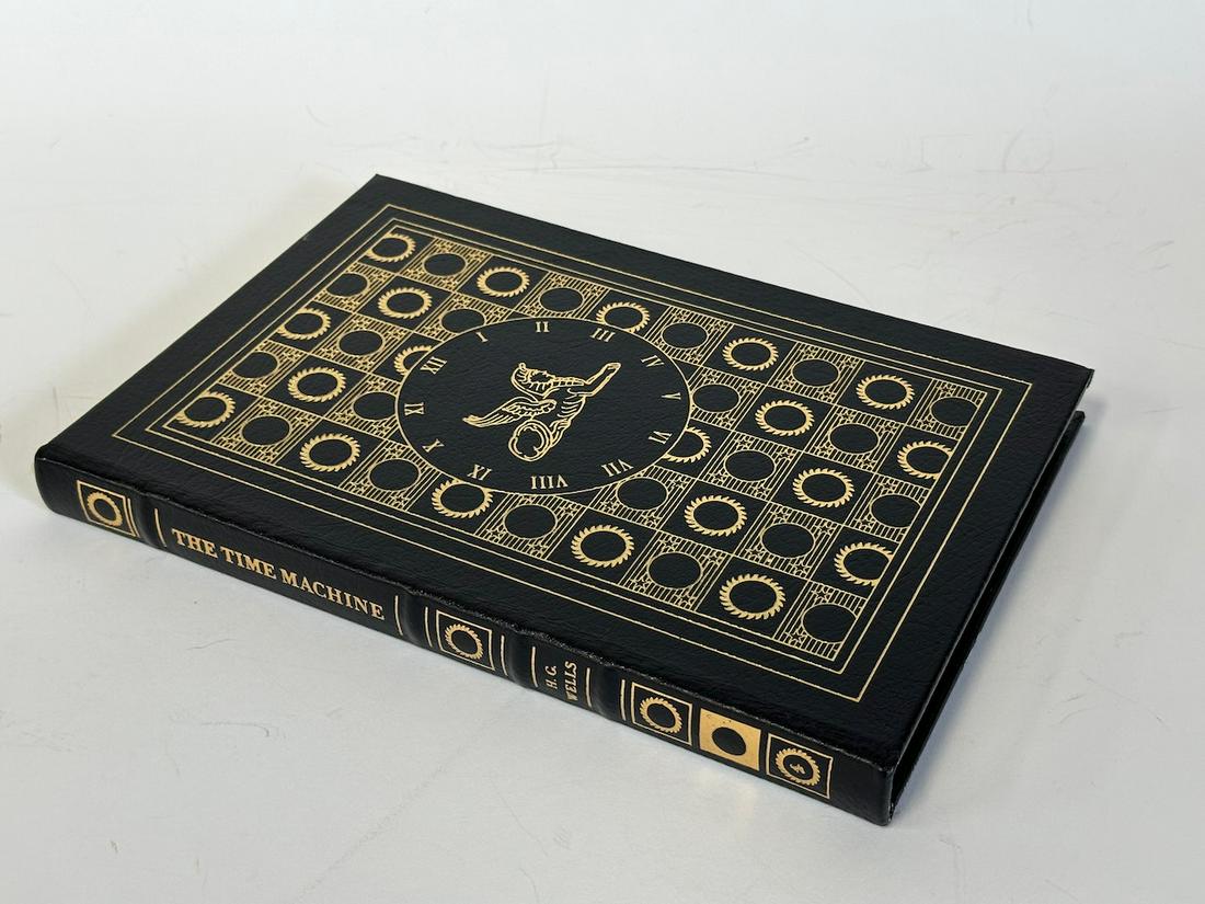 The Time Machine, H.G. Wells; Easton Press: Green leather bound, 2002. Most books in this collection are in Unused Condition. Some have minor flaws from sitting on book shelves that we'll show when photographing if significant enough.