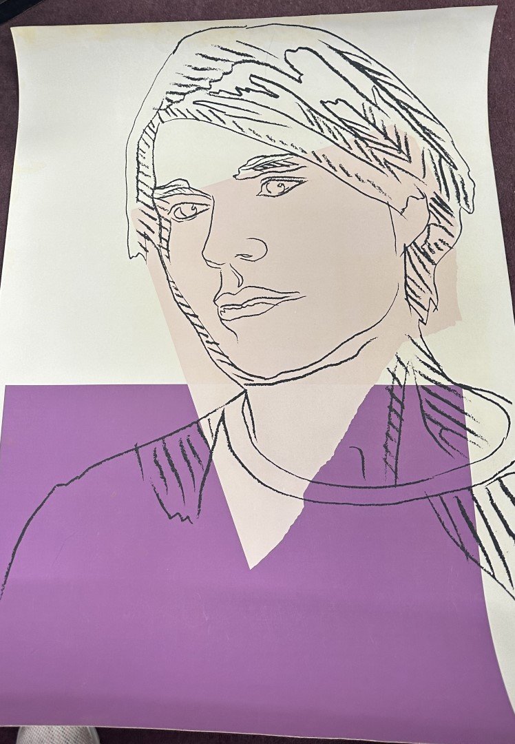 Andy Warhol Lithograph  Self Portrait (1 of 3)