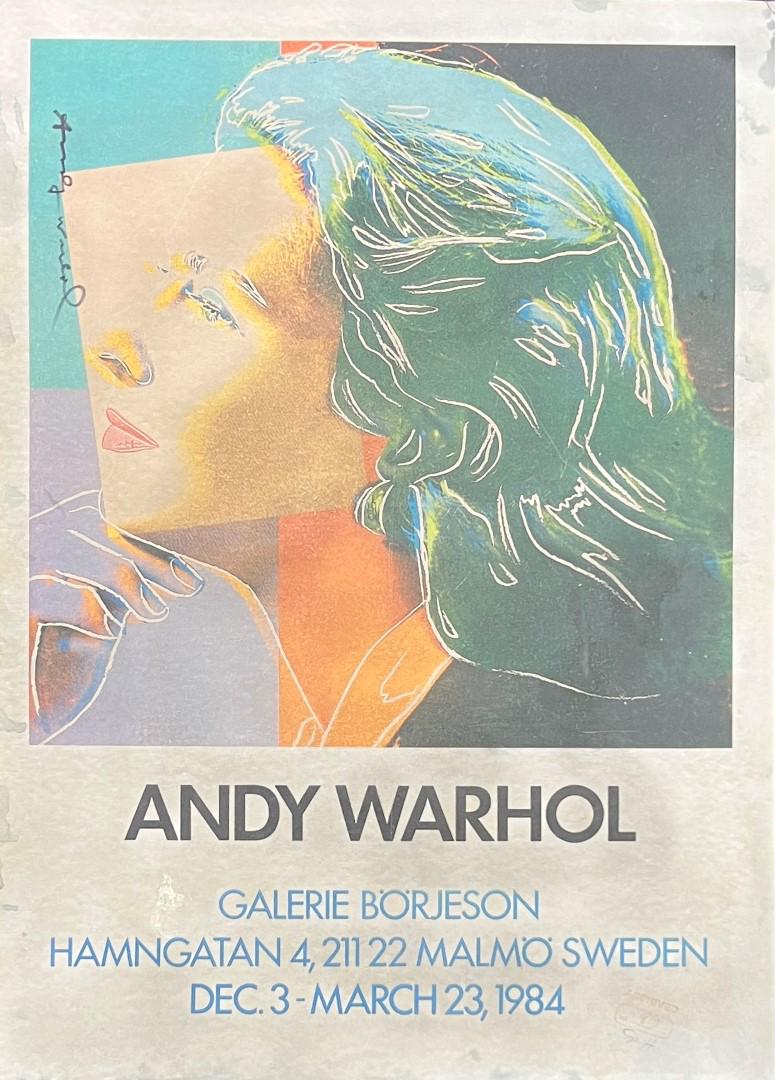 Andy Warhol Galerie Borjeson Poster Signed: 27.25in. H x 19&5/8th in. W
