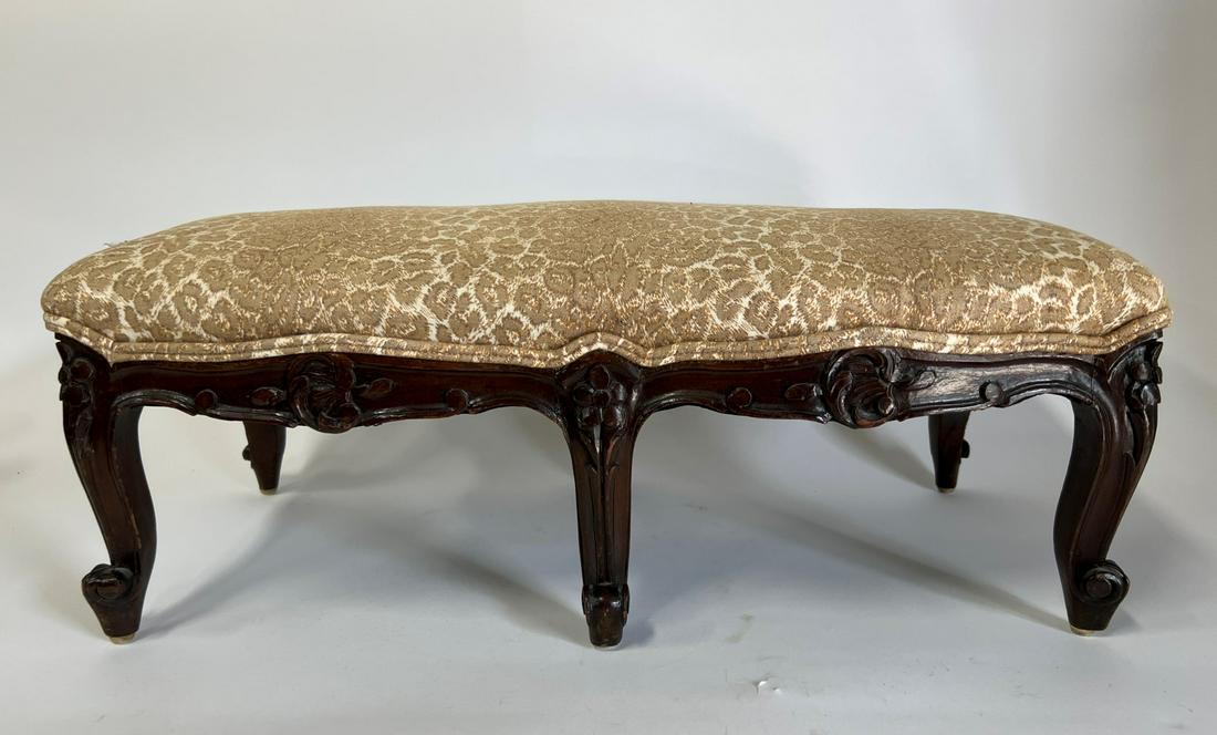 Antique Upholstered  Footstool (1 of 3)