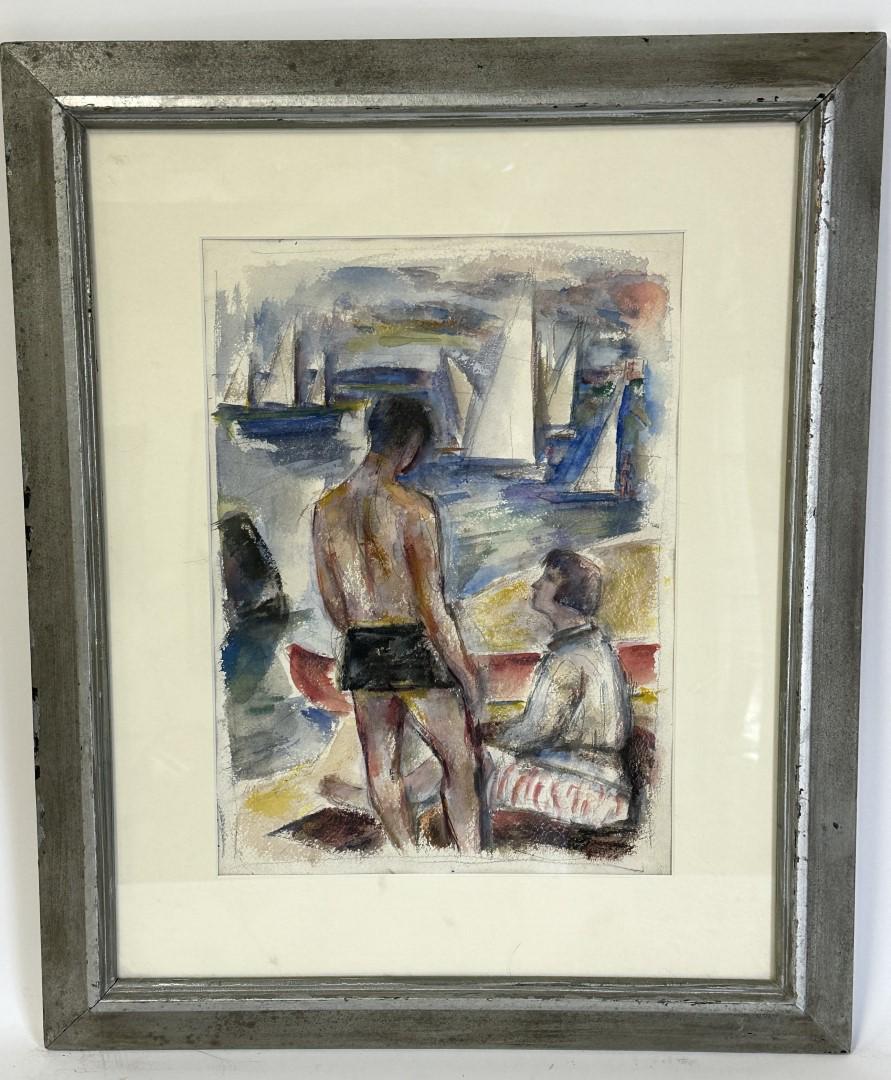 Maurice Becker; 20thC. American Modernist Watercolor Signed (1 of 5)
