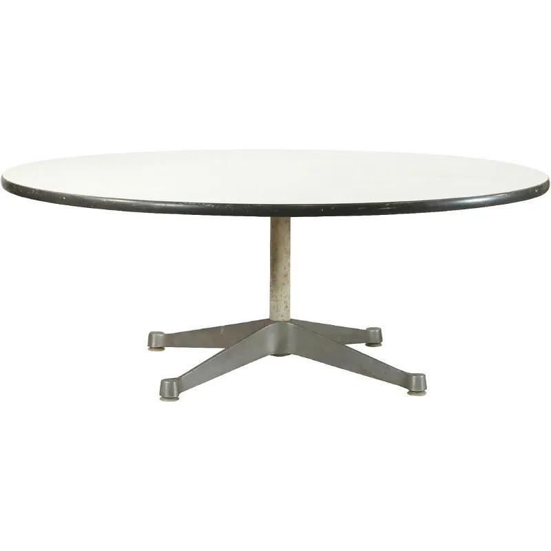 Herman Miller Low Round Coffee Table, Original Label (1 of 6)