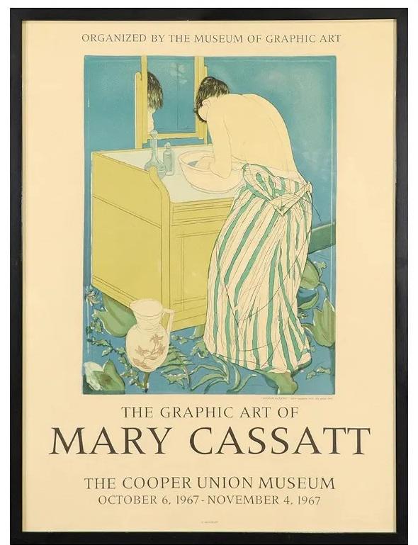 Vintage 1967 Mary Cassatt Museum Exhibition Poster (1 of 7)