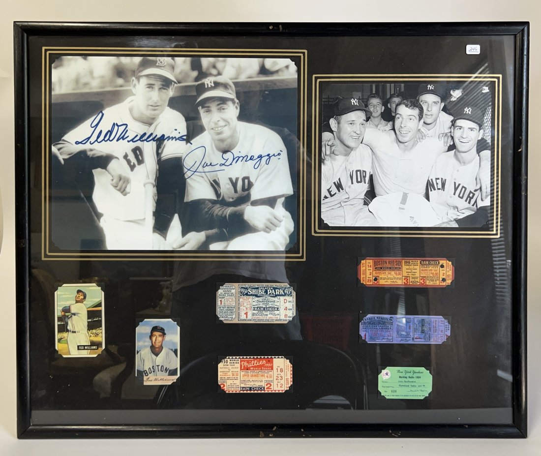 Iconic Vintage Baseball Plaque Williams DiMaggio & More (1 of 4)