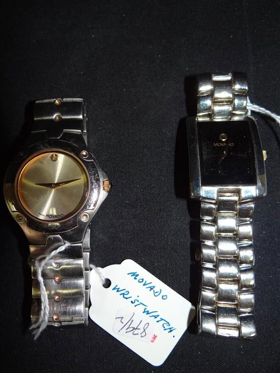 TWO(2) MOVADO MEN'S WATCHES: Two(2) Vintage Movado watches. Stainless and gold