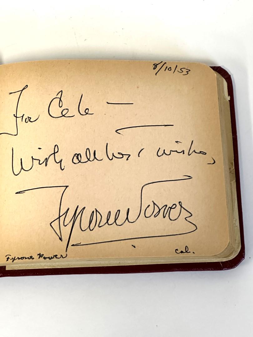 1953 Autograph Book inc. Tyrone Power (1 of 1)