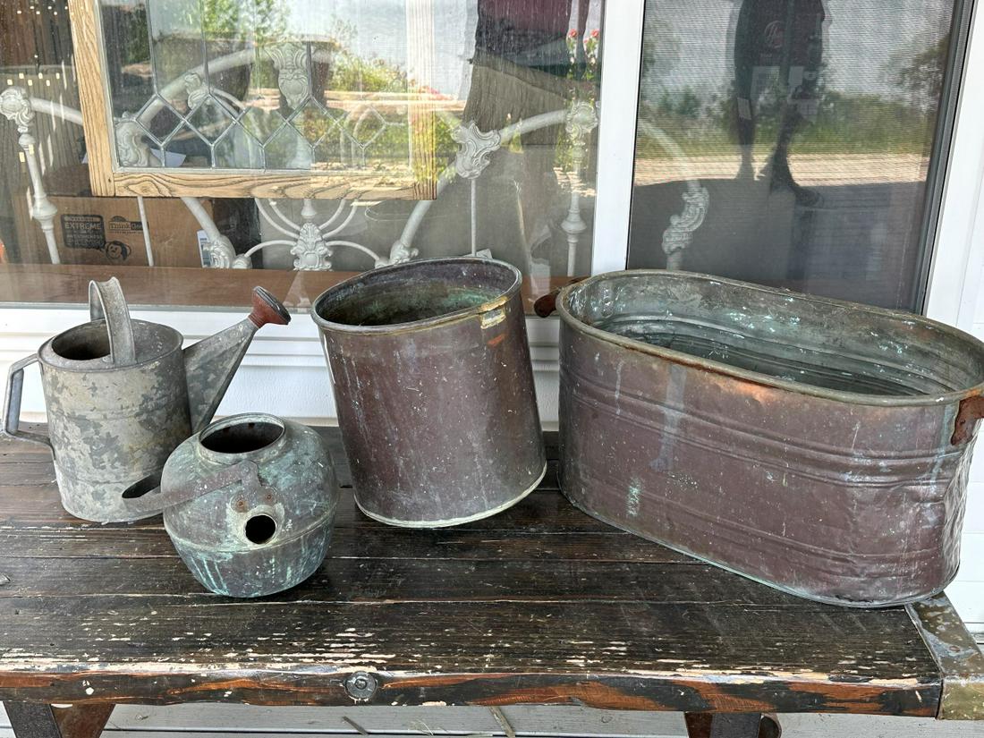 Four(4) Miscellaneous Antique Copper Items (1 of 2)