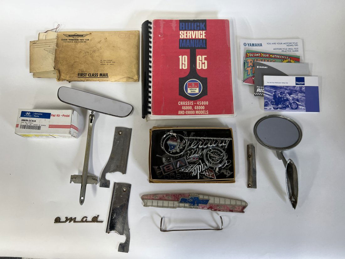 Lot of Misc. Classic Auto & Motorcycle Parts and Documentation (1 of 6)