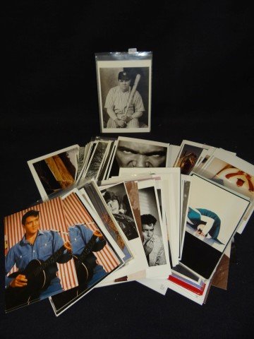Lot of 201 post cards: Including movies, music, advertising, etc. Elvis Presley, The Beatles, Judy Garland, Rock Hudson, etc. (201)