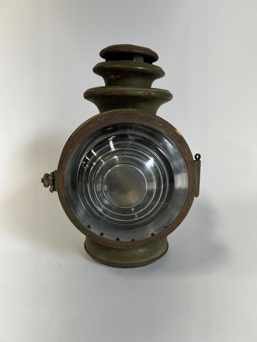 Dietz Champion Car Head Lamp: Marked at the backside Diez Champion Steel Lamp 11"H