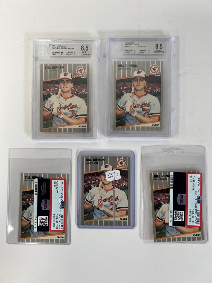 1989 Fleer Bill Ripkin 5 Variations (1 of 1)