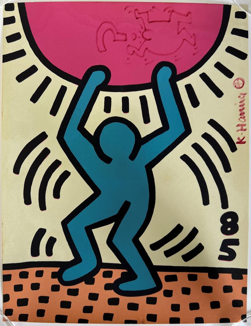 Keith Haring Poster. Signed (1 of 3)