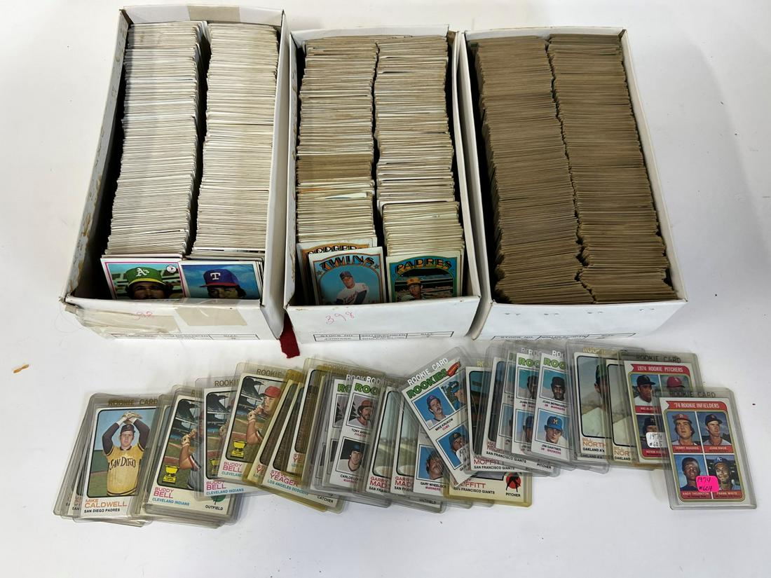Vintage 1970's Baseball Cards (3 Boxes) (1 of 1)