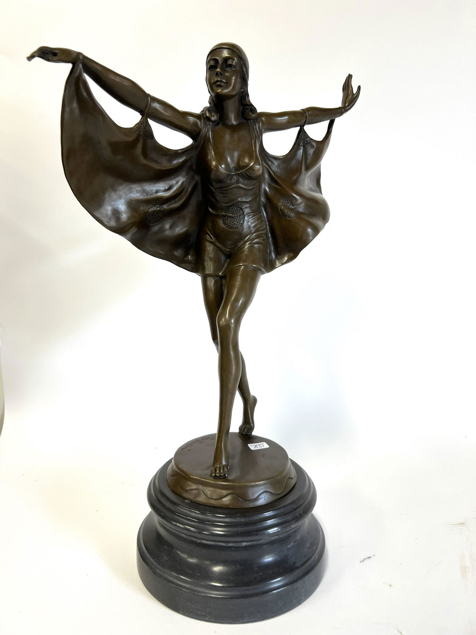Otto Poertzel. Art Deco Bronze Dancer (1 of 4)