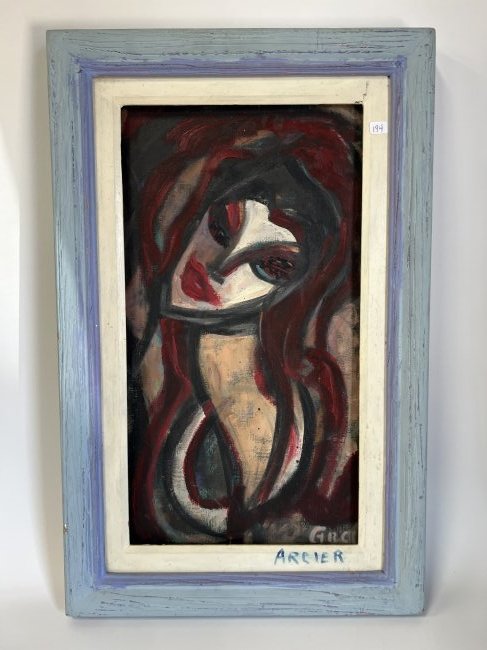 Arcier. Oil on Canvas. Abstract. Signed (1 of 4)