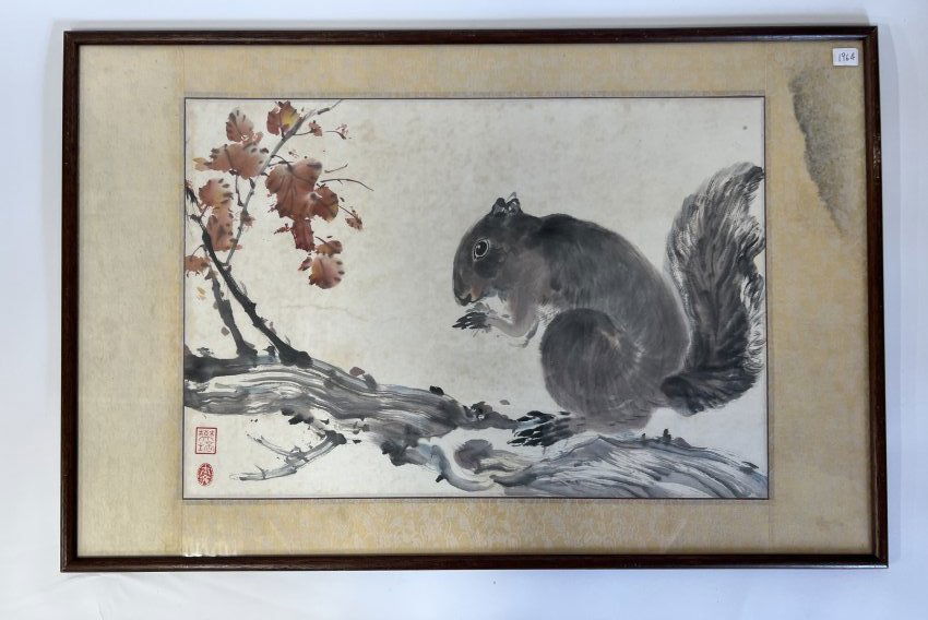 Japanese Hand Colored Woodblock Print (1 of 3)