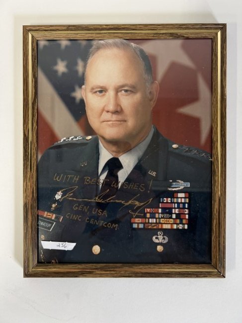 General Norman Schwarzkopf Autographed  Photograph (1 of 2)