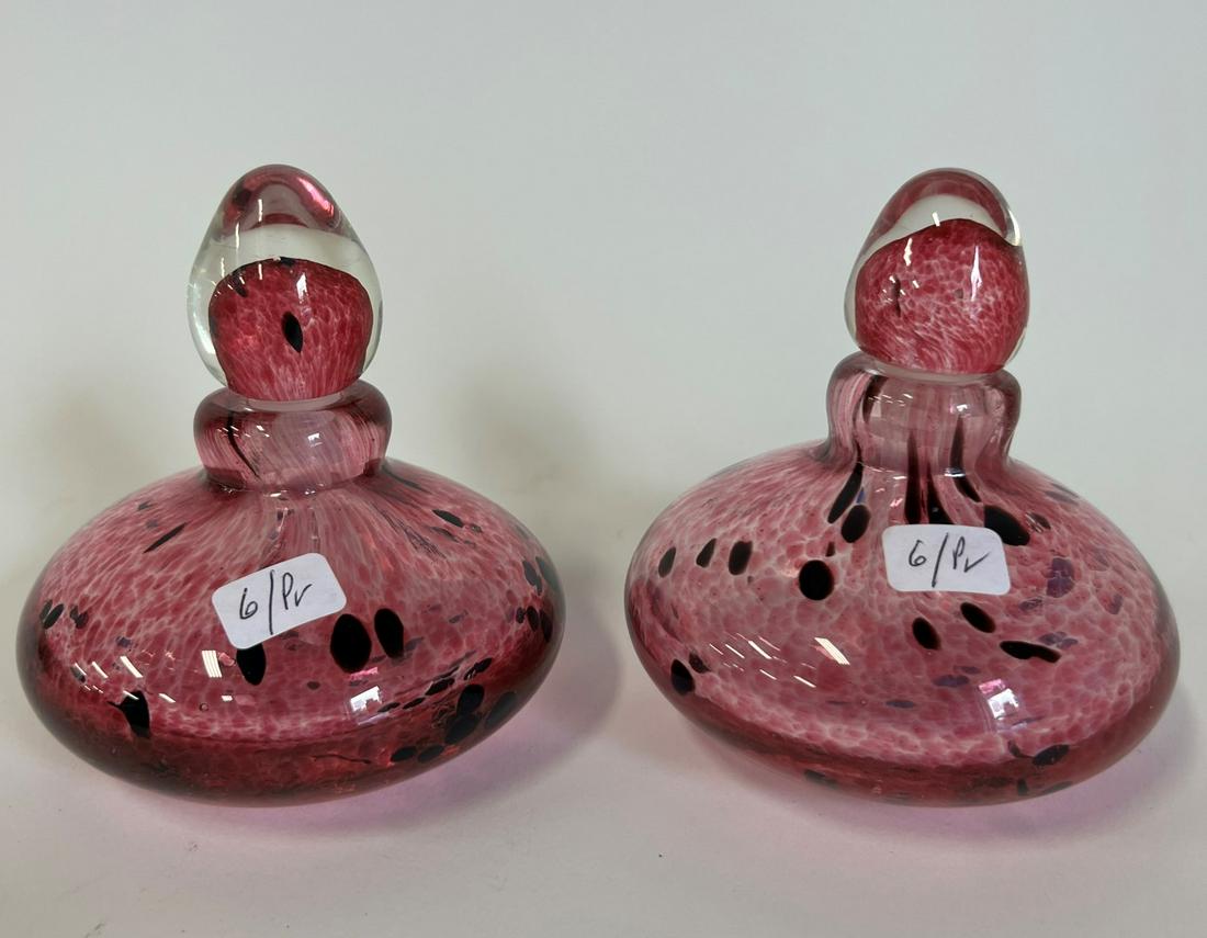 Pr. Antique Art Glass Perfume Bottles (1 of 3)