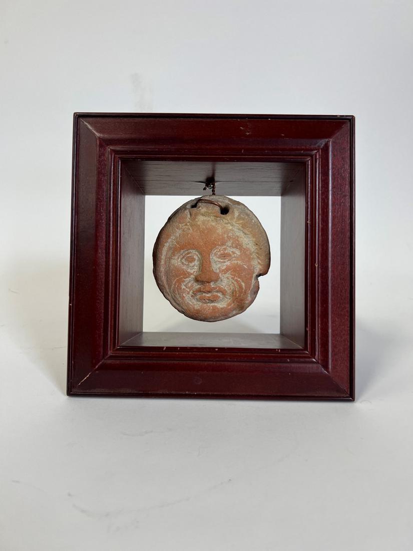 Pre-Columbian Pendant Hung in a Shadow Box (1 of 4)