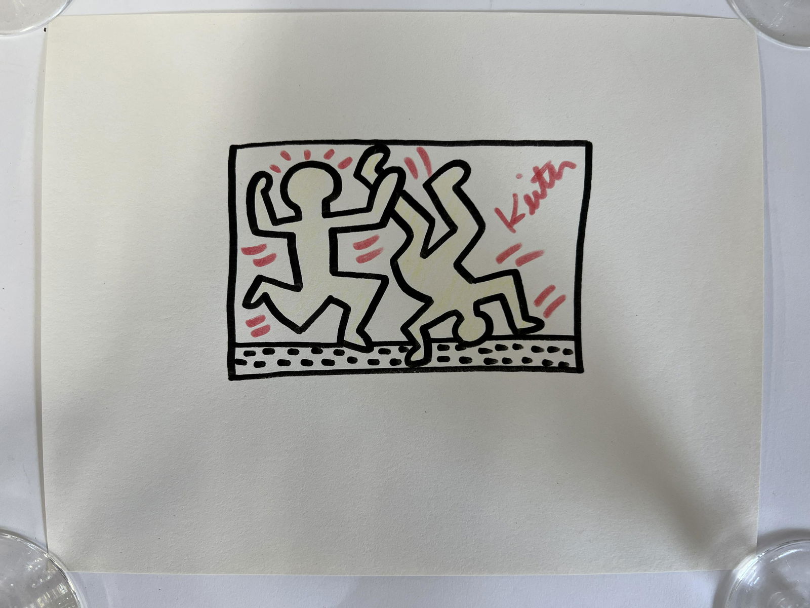 Keith Haring Drawing Signed (1 of 2)