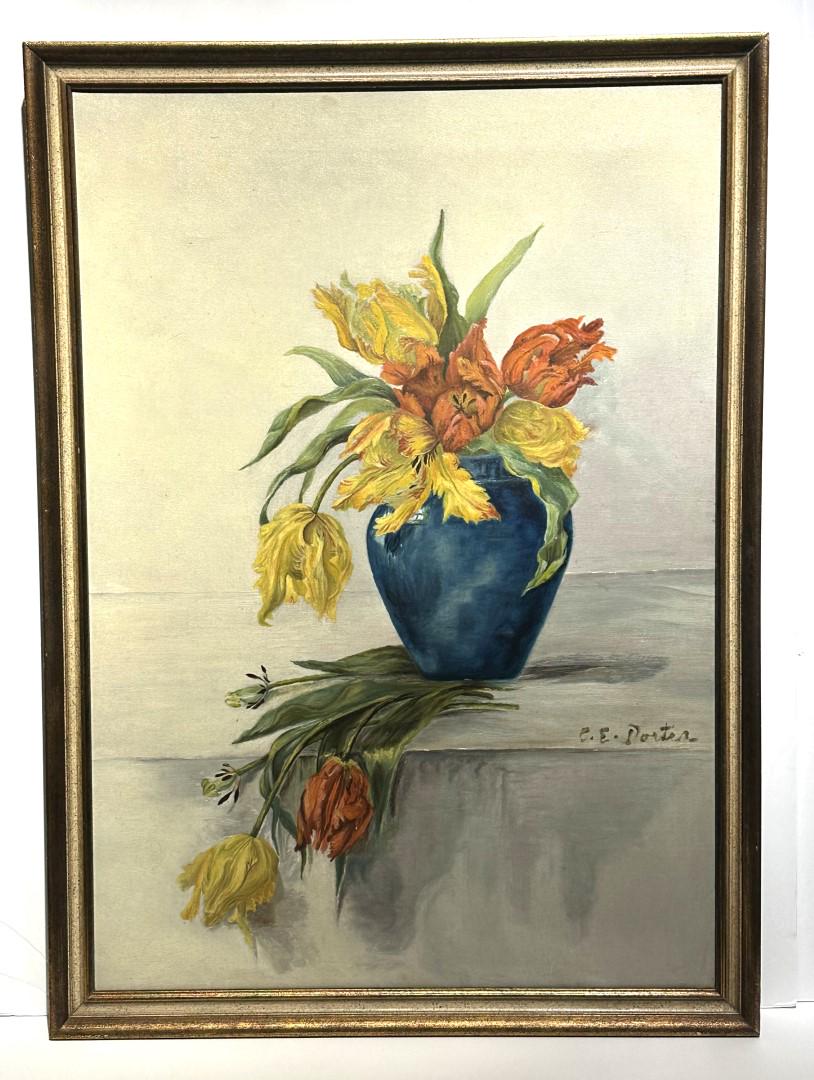 Charles E. Porter; 19thC. American Oil Still Life Signed (1 of 6)