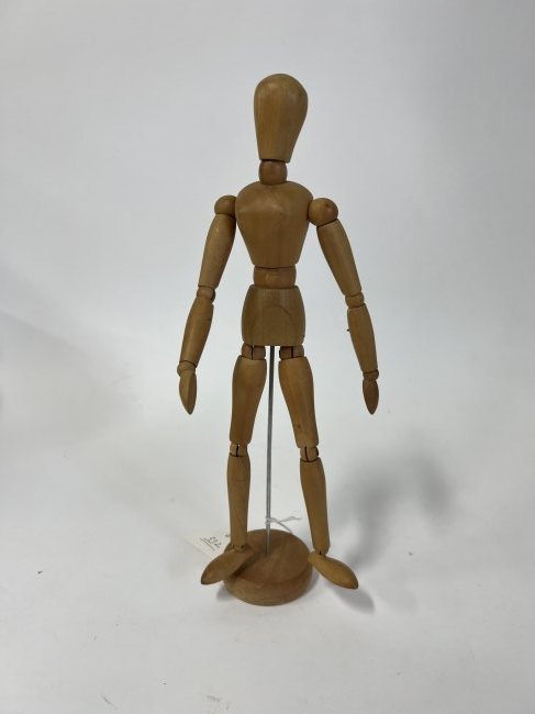 Vintage Jointed Wooden Mannequin Figure (1 of 2)