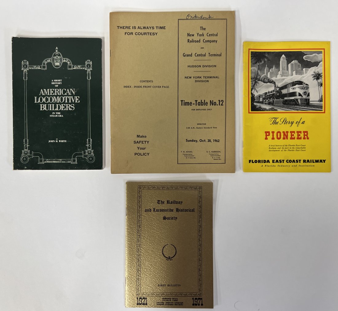 Railway and Locomotive Books for a Collector (4): The Railway and Locomotive Historical Society..First Bulletin 1921-1971; A Short History American Locomotive Builders in the Steam Era by John H. White; The Story of a Pioneer, a history of the Florid